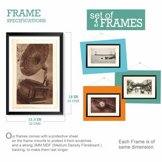 Gallery Wall Set of 8 European Vintage Frames Museum Art. (GWS8WA01)