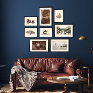 Gallery Wall Set of 8 European Vintage Frames Museum Art. (GWS8WA01)
