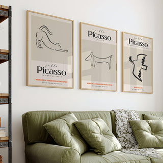 Gallery Wall Set of 3 European Vintage Frames Museum Art. (GWS03WA06)