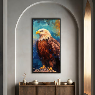 Amazing Wildlife Wall Art. Large Canvas Framed Digital Reprints of Jungle, Wildlife, Animals and Birds. Ready To Hang. Size:  24 Inch x 48 Inch (WBWA52) - Khirki.in