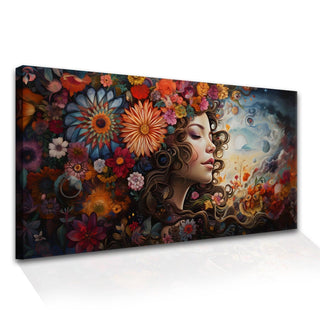 Boho Chic Wall Art Painting, HD Canvas Print, Framed, Ready to Hang. (BOWA09)