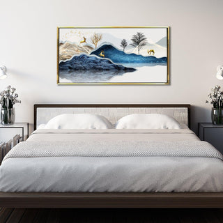 Amazing Wildlife Wall Art. Large Canvas Paintings. Framed Digital Reprints of Jungle, Wildlife, Animals and Birds 24 Inch x 48 Inch (WBWA14) - Khirki.in