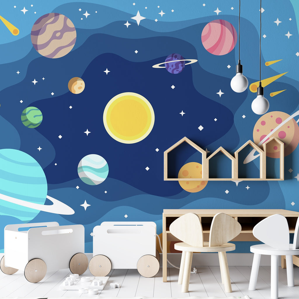 Kids Room Wall Murals. Full Wall Wallpaper for Boys and Girls Room, Nu ...
