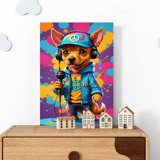 Rap Star Rover Wall Art Painting, HD Canvas Print, Framed, Ready to Hang. (POMWA275)