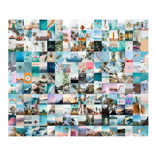 Tropical Escape – Beach Collage Wallpaper Mural (PATCH026)