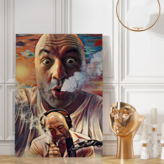 Joe Rogan – Bold Artistic Portrait Wall Art, HD Canvas Print, Framed, Ready to Hang. (POMWA330)