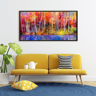 Amazing Wildlife Wall Art. Large Canvas Paintings. Framed Digital Reprints of Jungle, Wildlife, Animals and Birds 24 Inch x 48 Inch(WBWA01) - Khirki.in