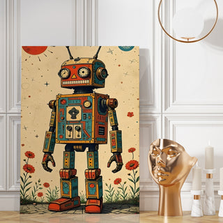 Nostalgic Android Wall Art Painting, HD Canvas Print, Framed, Ready to Hang. (POMWA310)