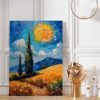 Fields of Light Wall Art Painting, HD Canvas Print, Framed, Ready to Hang. (VVGWA34)