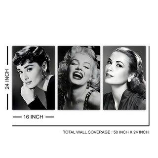 Classic Fashion Icons Wall Art, HD Canvas Print, Framed, Ready to Hang. (MAWA30)