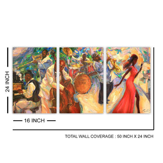 Sounds of Jazz Club, HD Canvas Print, Framed, Ready to Hang. (MAWA23)