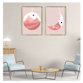 Stunning Sun and Mountains Wall Art