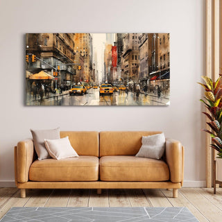 Landscapes Abstract Modern Art Large Canvas Paintings. Framed Digital Reprints of Famous and Vibrant Artwork (LDWA01) - Khirki.in