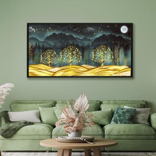 Amazing Wildlife Wall Art. Large Canvas Paintings. Framed Digital Reprints of Jungle, Wildlife, Animals and Birds 24 Inch x 48 Inch (WBWA18) - Khirki.in