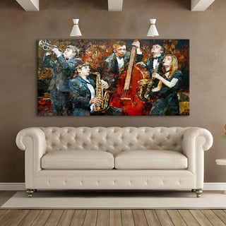 Abstract Modern Art Large Canvas Paintings. Framed Digital Reprints of Famous and Vibrant Artwork (MAWA13) - Khirki.in