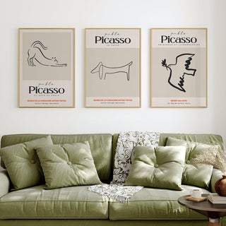 Gallery Wall Set of 3 European Vintage Frames Museum Art. (GWS03WA06)