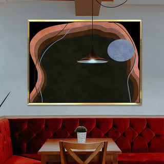 Framed Canvas Digital Abstract Modern Art Wall Painting For Home and Hotels Wall Decoration. Digital Reprint (ABWA20) - Khirki.in