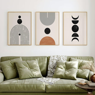 Gallery Wall Set of 3 European Vintage Frames Museum Art. (GWS03WA08)