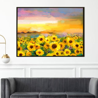 PAPER PLANE DESIGN Canvas Floral Wall Art: A Symphony of Nature's Elegance Large Size Canvas Framed Paintings For Living Room, Office, Home Decor. (FLWA16) - Khirki.in