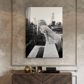 Marilyn's Cityscape Elegance Wall Art Painting, HD Canvas Print, Framed, Ready to Hang. (POMWA140)