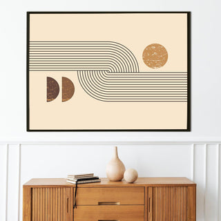 Framed Abstract Oil Pastel Style Wall Art Painting For Home and Hotels Wall Decoration (ABWA03) - Khirki.in