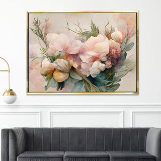 PAPER PLANE DESIGN Canvas Floral Wall Art: A Symphony of Nature's Elegance Large Size Canvas Framed Paintings For Living Room, Office, Home Decor. (FLWA17) - Khirki.in