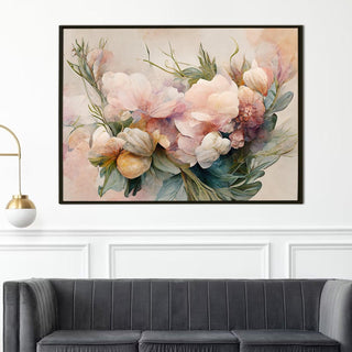 PAPER PLANE DESIGN Canvas Floral Wall Art: A Symphony of Nature's Elegance Large Size Canvas Framed Paintings For Living Room, Office, Home Decor. (FLWA17) - Khirki.in