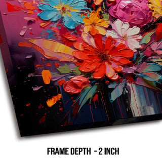 A Symphony of Nature's Elegance, HD Canvas Print, Framed, Ready to Hang. (FLWA28).