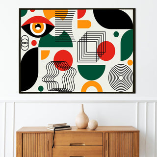 Framed Canvas Digital Abstract Modern Art Wall Painting For Home and Hotels Wall Decoration. Digital Reprint (ABWA18) - Khirki.in