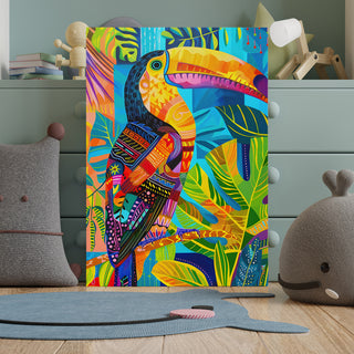 The Majestic Perch Wall Art Painting, HD Canvas Print, Framed, Ready to Hang. (BOMWA115)