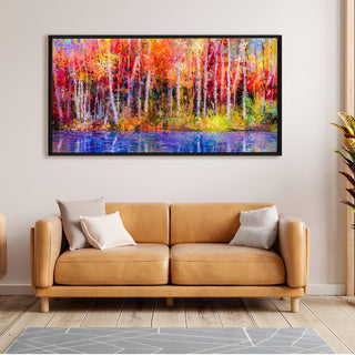 Amazing Wildlife Wall Art. Large Canvas Paintings. Framed Digital Reprints of Jungle, Wildlife, Animals and Birds 24 Inch x 48 Inch(WBWA01) - Khirki.in