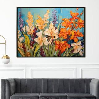 PAPER PLANE DESIGN Canvas Floral Wall Art: A Symphony of Nature's Elegance Large Size Canvas Framed Paintings For Living Room, Office, Home Decor. (FLWA06) - Khirki.in