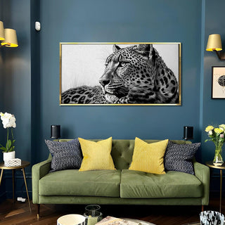 Amazing Wildlife Wall Art. Large Canvas Framed Digital Reprints of Jungle, Wildlife, Animals and Birds. Ready To Hang. Size:  24 Inch x 48 Inch (WBWA45) - Khirki.in