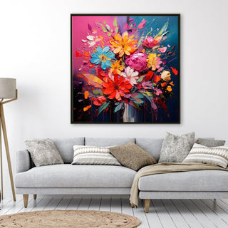 A Symphony of Nature's Elegance, HD Canvas Print, Framed, Ready to Hang. (FLWA28).