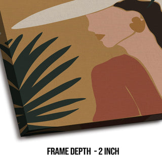 Boho Chic Wall Art Painting, HD Canvas Print, Framed, Ready to Hang. (BOWA04)