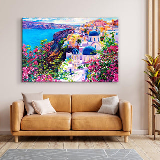 Beautiful Landscapes Painting on Canvas. Large Premium Framed Wall Art for Living Room, Office Spaces.  (LDWA24) - Khirki.in