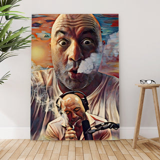 Joe Rogan – Bold Artistic Portrait Wall Art, HD Canvas Print, Framed, Ready to Hang. (POMWA330)