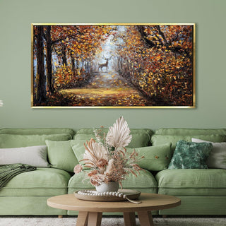 Amazing Wildlife Wall Art. Large Canvas Framed Digital Reprints of Jungle, Wildlife, Animals and Birds. Ready To Hang. Size:  24 Inch x 48 Inch (WBWA39) - Khirki.in
