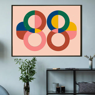 Framed Abstract Oil Pastel Style Wall Art Painting For Home and Hotels Wall Decoration (ABWA14) - Khirki.in