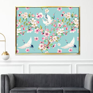 PAPER PLANE DESIGN Canvas Floral Wall Art: A Symphony of Nature's Elegance Large Size Canvas Framed Paintings For Living Room, Office, Home Decor. (FLWA14) - Khirki.in