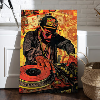 Hip-Hop Frequencies Wall Art Painting, HD Canvas Print, Framed, Ready to Hang. (POMWA261)