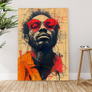 Streetside Icon Wall Art Painting, HD Canvas Print, Framed, Ready to Hang. (POMWA307)