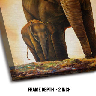 Large Wildlife Canvas Wall Art Painting for Living Room and Office (WBWA86).