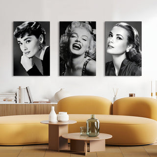 Classic Fashion Icons Wall Art, HD Canvas Print, Framed, Ready to Hang. (MAWA30)