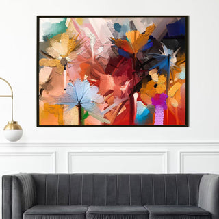 PAPER PLANE DESIGN Canvas Floral Wall Art: A Symphony of Nature's Elegance Large Size Canvas Framed Paintings For Living Room, Office, Home Decor. (FLWA13) - Khirki.in