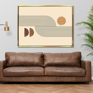 Framed Abstract Oil Pastel Style Wall Art Painting For Home and Hotels Wall Decoration (ABWA03) - Khirki.in