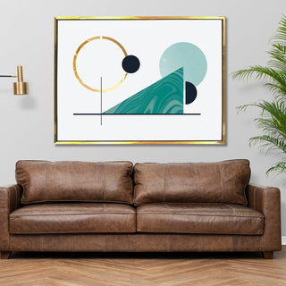 Framed Canvas Digital Abstract Modern Art Wall Painting For Home and Hotels Wall Decoration. Digital Reprint (ABWA15) - Khirki.in