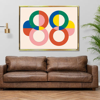 Framed Abstract Oil Pastel Style Wall Art Painting For Home and Hotels Wall Decoration (ABWA14) - Khirki.in