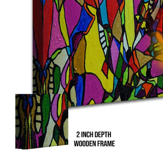 Modern Art Large Canvas Paintings. Framed Digital Reprints of Famous and Vibrant Artwork (MAWA02) - Khirki.in