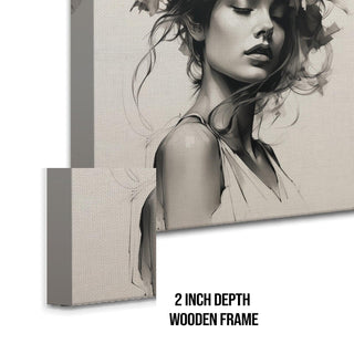 Boho Chic Wall Art Painting, HD Canvas Print, Framed, Ready to Hang. (BOWA14)